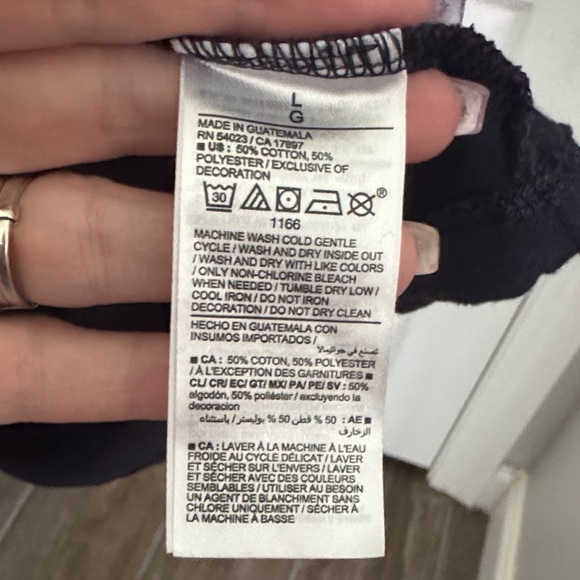 Old Navy Black Short Sleeve Tee with Santa Design - Picture 5 of 5